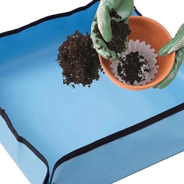Gardening Waterproof Folding Dust Proof Mat Reusable Flower Planting Mats Transplanting Foldable Pad Mix Soil Lock 2