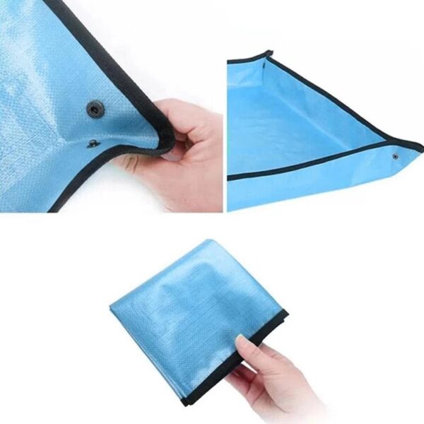 Gardening Waterproof Folding Dust Proof Mat Reusable Flower Planting Mats Transplanting Foldable Pad Mix Soil Lock 3