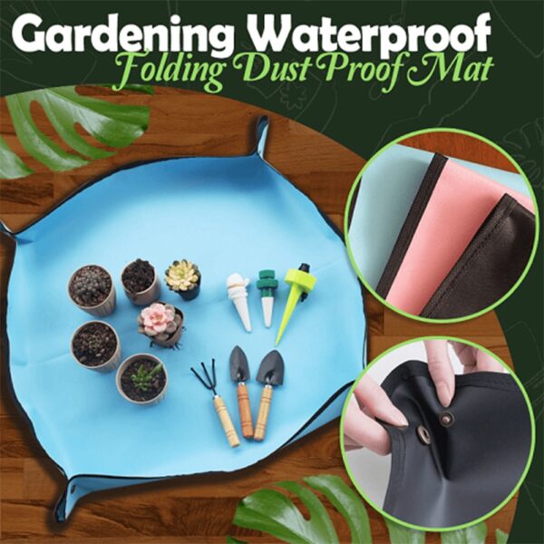 Gardening Waterproof Folding Dust Proof Mat Reusable Flower Planting Mats Transplanting Foldable Pad Mix Soil Lock