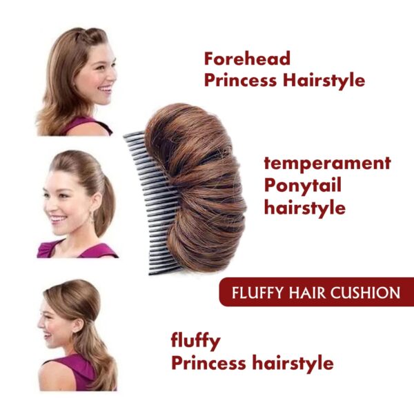 HUAYA Porê Synthetic Hair Invisible Bangs Pad High Straight Hair Up Comb Fase Hair Accessories Hair Natural 1