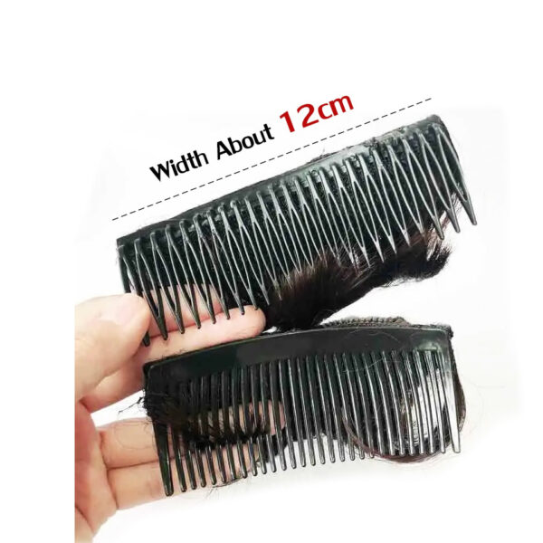 HUAYA Synthetic Hair Invisible Bangs Pad High Straight Hair Up Comb False Hair Accessories Natural Hair 3 1