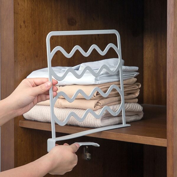 High Quality Home Decorative Closet Shelf Dividers Closet Shelves Towels Separators Drawer Organizer Clothes Storage Rack