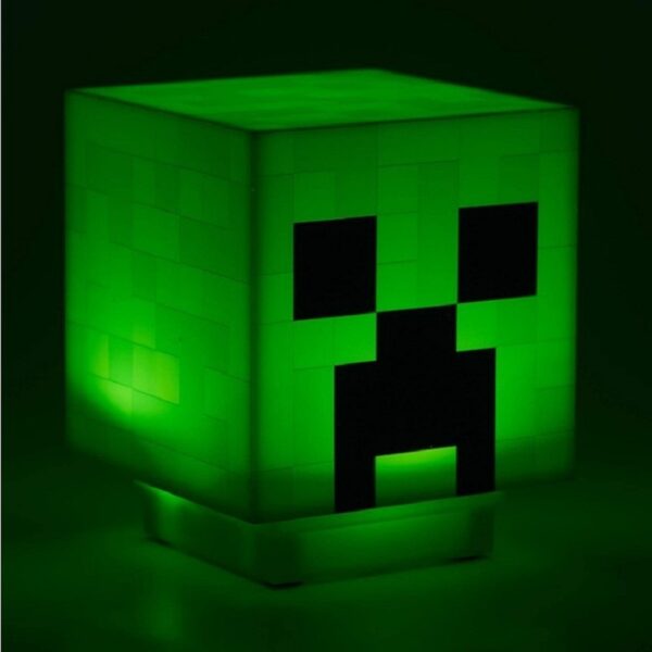 Modal figear Minecraft Steve a ’fuaigheal lampa Diy Blocks Togalach Solas USB Putan Rechargable Seòrsa Lampa Decsktop 2