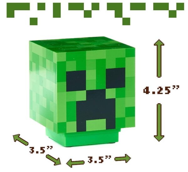 Minecraft Steve figura model cusătură lampă Diy Blocks Building Light USB reîncărcabilă buton tip lampă Decsktop 3