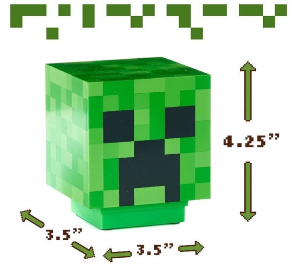 Minecraft Steve figure model stitching lamp Diy Blocks Building Light USB Rechargable Button Type Lamp Decsktop 3