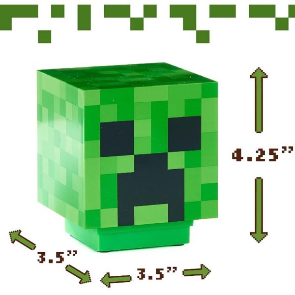 Minecraft Steve figure model stitching lamp Diy Blocks Building Light USB Rechargable Button Type Lamp Decsktop 3