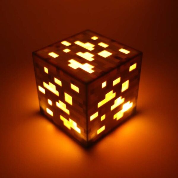 Minecraft Стыў фігура мадэль шыць лямпа Diy Blocks Building Light USB акумулятарная кнопка Тып лямпы Decsktop 4.jpg 640x640 4