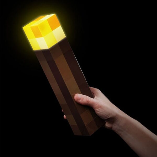 Minecraft Steve figure model stitching lamp Diy Blocks Building Light USB Rechargable Button Type Lamp