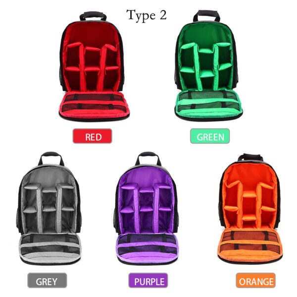 Multi functional Waterproof dslr Camera photo lens Bag Backpack Knapsack Large Capacity Portable Travel for Outside 4