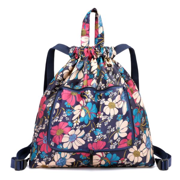 Multifunctional Backpack Women Leisure Printing Backpacks Nylon Waterproof Shoulder Bags Shopping Large Capacity Backpack Travel