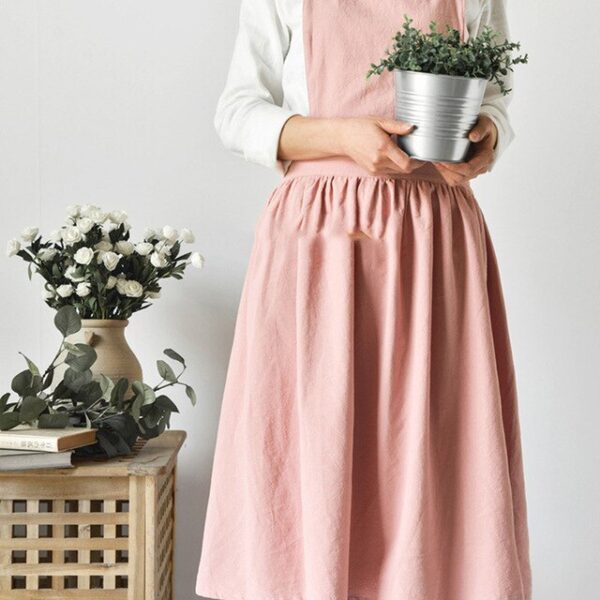 Nordic Women Lady Skirt Style Collect Waist Cute Dress Restaurant Coffee Shop Home Kitchen For Cooking 2.jpg 640x640 2
