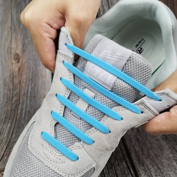 Silicone Elastic Shoelaces Creative Lazy No Tie Shoelace Lacing Kids Adult Sneakers Quick Shoe Lace Zapatillas 1