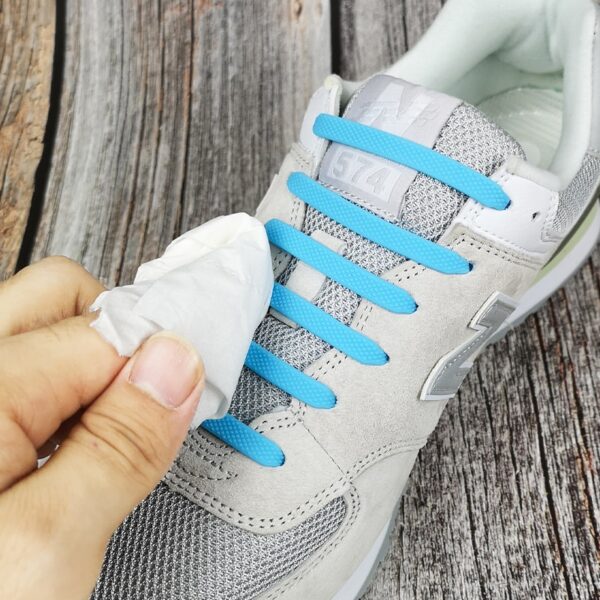 Silicone Elastic Shoelaces Creative Lazy No Tie Shoelace Lacing Kids Adult Sneakers Quick Shoe Lace Zapatillas 4