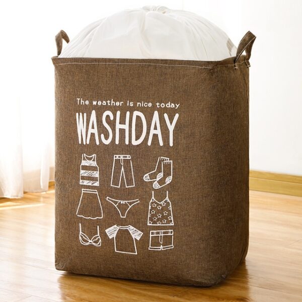 Super Large Laundry Basket 75LFoldable Storage Laundry Hamper With Drawstring Cover Water Proof Linen Toy Clothes 2.jpg 640x640 2