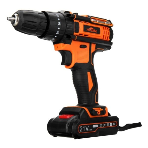 TOPSHAK TS ED2 21V Brushed Cordless Impact Drill Rechargeable 2 Speeds LED Electric Drill W 1 1.jpeg 640x640 1