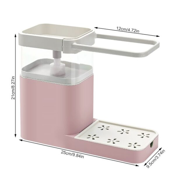 Two In One Sponge Drain Soap Dispenser With Sponge Pump Dispenser Wipe Arrangement Rack Dish Towel 10.jpg 640x640 10