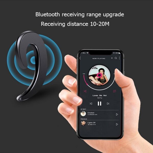 Akvorezista Sendrata Bluetooth 4 1 Aŭdiloj Osta Kondukto Stereo Aŭdilo Sportaj Aŭdiloj Veturaj Aŭdiloj kun 2