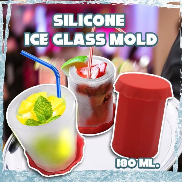 silicone ice glass mold 1688 red