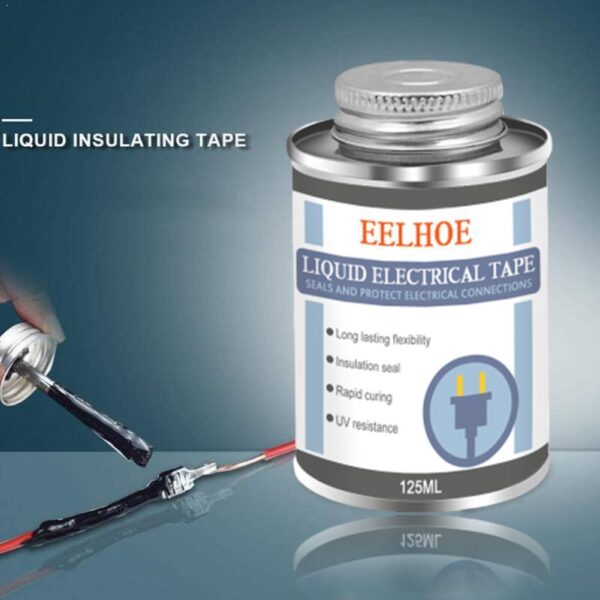 125ml Liquid Insulation Electrical Tape Tube Paste Anti UV Dry Waterproof Fast Insulation Electronic Fix Sealing