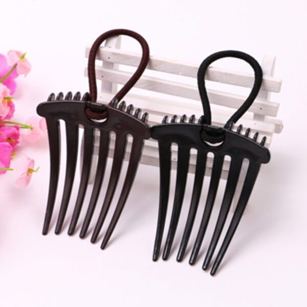 1PC New Women Plastic Pad Hair Styling Clip Stick Bun Maker Braid Hair Accessories Girl Magic 4