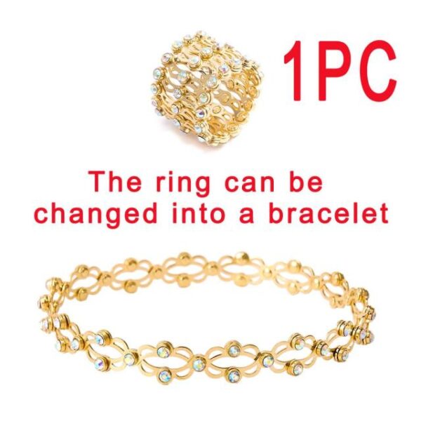 2 In 1 Magic Retractable Ring Gelang Creative Stretchable Twist Lipat Cincin Kristal Berlian Imitasi Gelang Wanita 2.jpg 640x640 2