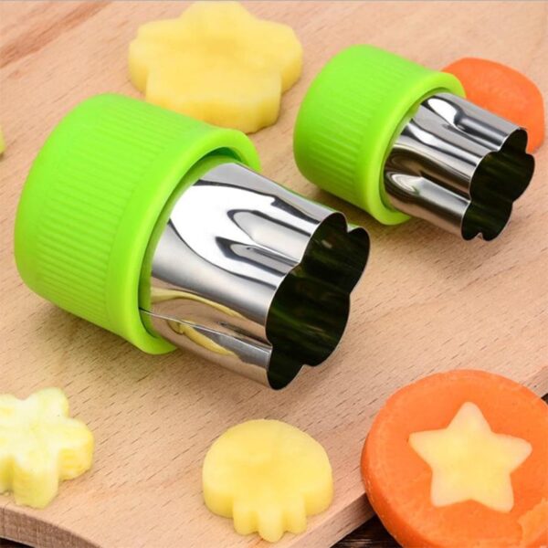 3 6 9 12 14pcs Fruit Star Shape Cutter Vegetable Cut Flower Mould Fondant Cake Cookie 1