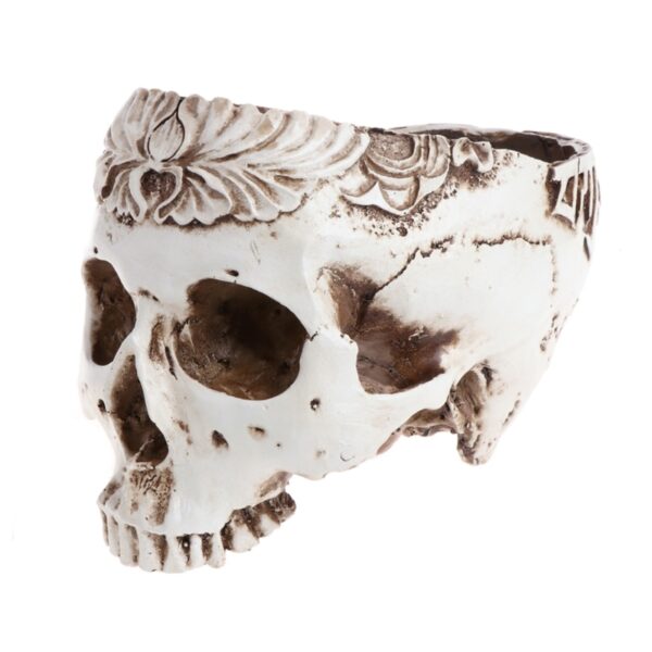 3 Types Resin Gothic Skull Head Design Flower Pot skull model Planter Container Home Bar Garden 3