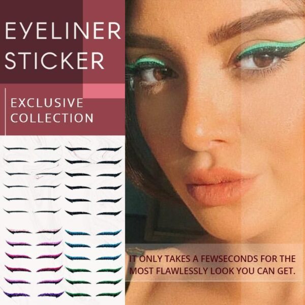 40 pezzi di stick per palpebre adesivi riutilizzabili per eyeliner Cat Eye Makeup Adesivo per doppia palpebra Adesivo per trucco eyeliner