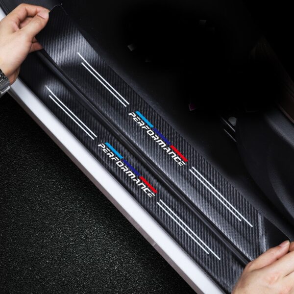 4gab Auto uzlīmes Durvis Oglekļa ādas Fiber sliekšņu plāksne priekš BMW M E36 E34 F10 E46