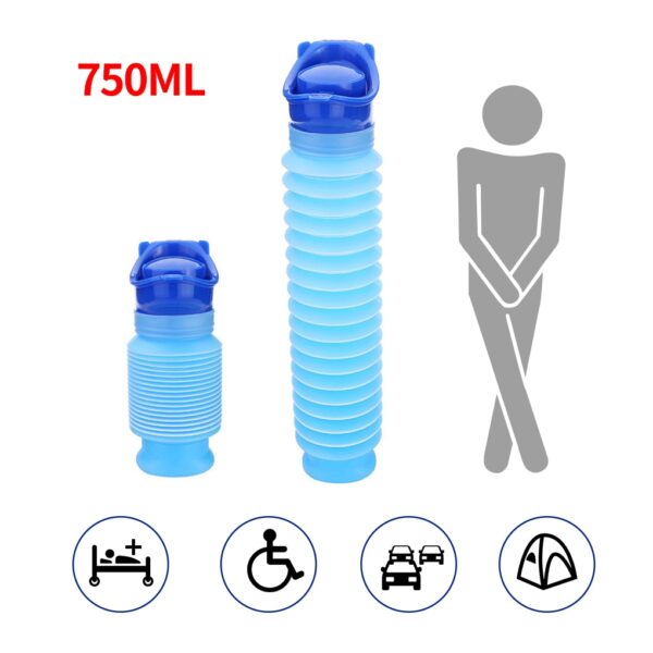 750ml Portable Adult Urinal Outdoor Camping High Quality Travel Urine Car Urination Pee Soft Toilet Urine