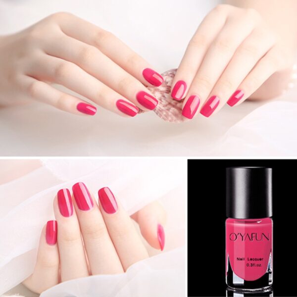 8ML Water Based Nail Polish Shiny Peelable Health Nontoxic Breathable vernis a ongles normal Nail Art 4