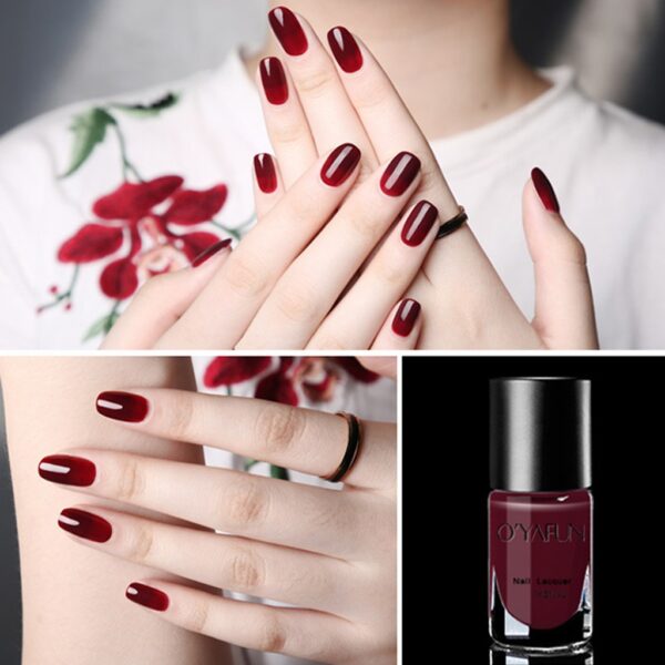 8ML Water Based Nail Polish Shiny Peelable Health Nontoxic Breathable vernis a ongles normal Nail Art 5