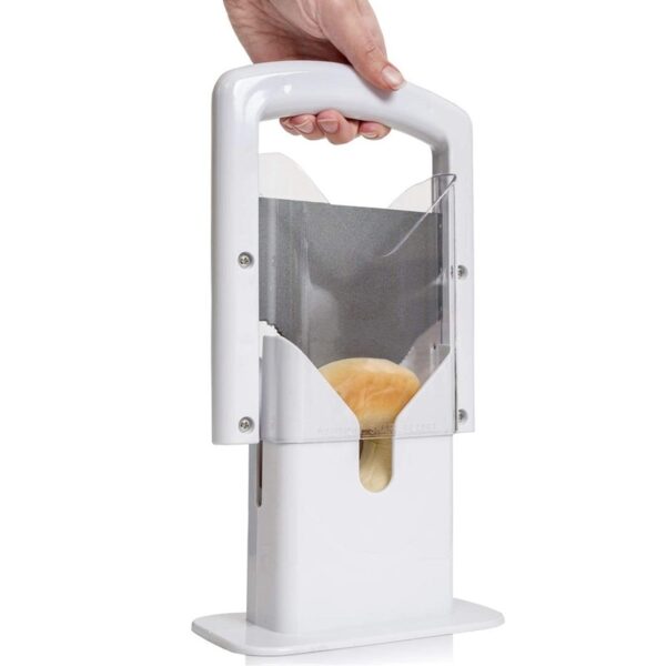 I-Bagel Guillotine Universal Slicer Cutter Kitchen Gadgets for Bagels Breads Muffins Buns Rolls 2