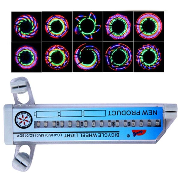 Bhasikoro Mudhudhudhu Bhasikoro Tire Tire Wheel Mwenje 32 LED Flash Spoke Mwenje Mwenje Kunze Kwemabhasikoro Mwenje 2