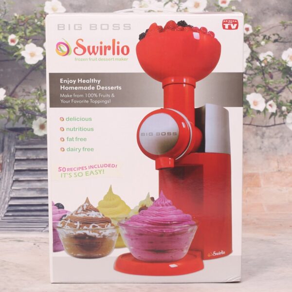 Big Boss Swirlio Aifọwọyi Frozen Fruit Dessert Machine Fruit Ice Cream Machine Ẹlẹda Milkshake Ẹrọ 3