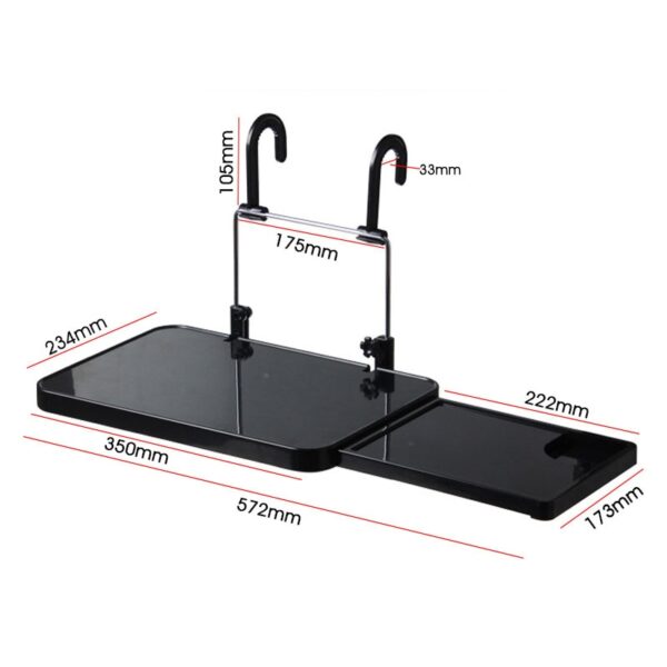 Car rear seat tray folding table drawer back seat tray car laptop tray computer tray portable 4