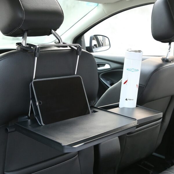 Auton takaistuimen lokeron taitettava pöytälaatikon takaistuimen tarjotin kannettavan tietokoneen kannettavan tietokoneen lokero kannettava