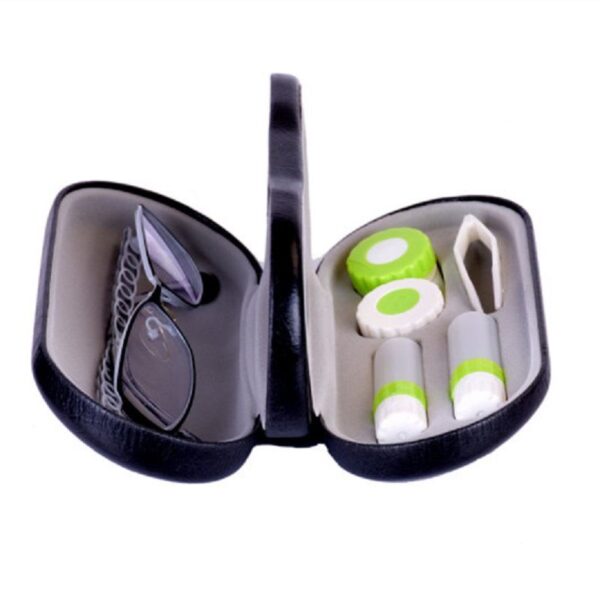 Creative Dual Use Glasses Case Handmade Double Layer Box Multi purpose Contact Lens Boxes For Men 1