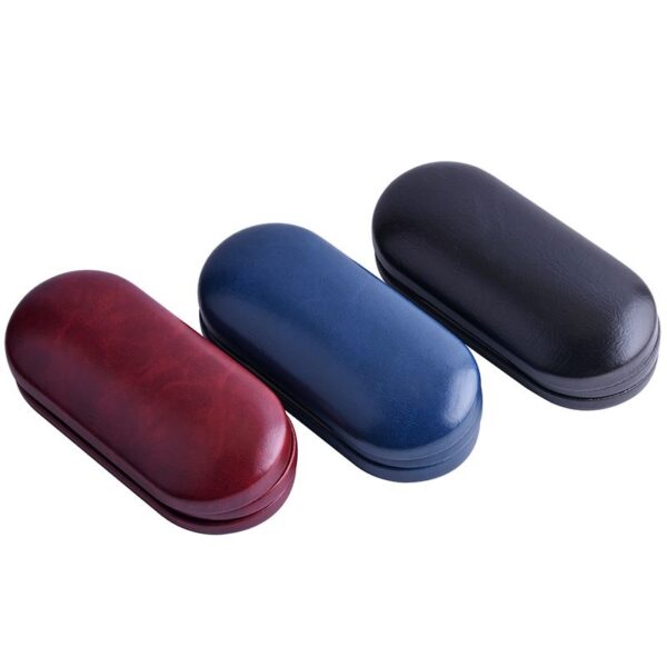 Afirînerî Dual Use Glasses Case Handmade Double Layer Box Qutiyên Lensên Têkilî Ji Bo Mêran 3