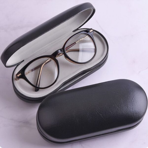 Creative Dual Use Glasses Case Handmade Double Layer Box กล่องใส่คอนแทคเลนส์อเนกประสงค์สำหรับผู้ชาย 4