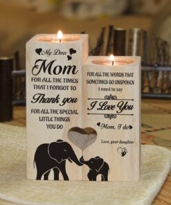 Daughter To Mom I Love You Pair Candle Holders With Love Message Daughter to Mom Gifts.jpg 640x640