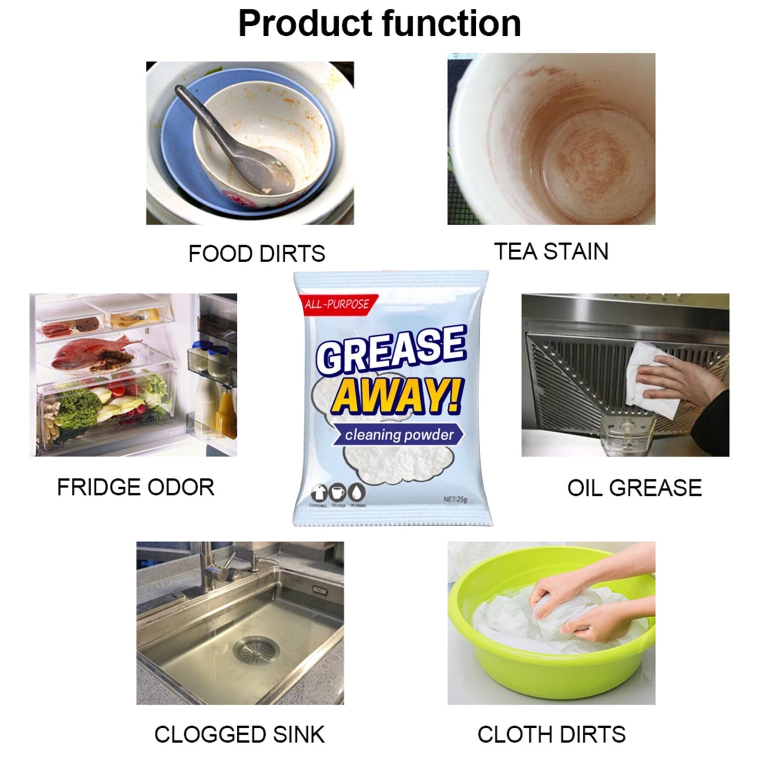 Grease Away Powder Cleaner JOOPZY