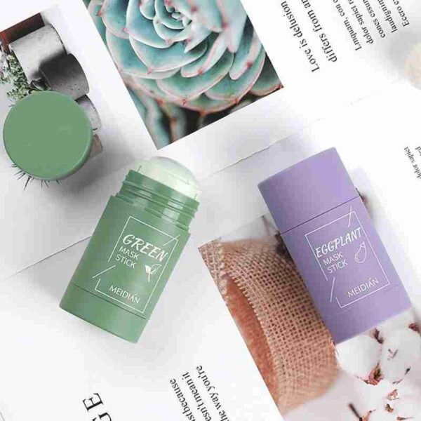 Green Tea Cleansing Clay Stick Mask ทำความสะอาดสิว Beauty Skin Green Tea Moisturizing Hydrating Whitening Care 1