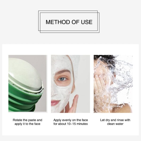 Green Tea Cleansing Clay Stick Mask Acne Cleansing Kecantikan Kulit Teh Hijau Moisturizing Hydrating Whitening Care 5