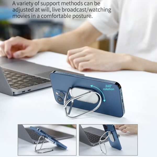 HOCO Metal Desktop Tablet Holder Foldable ịgbatị Nkwado Desktọpụ ekwentị ekwentị njide Guzosie Ike maka iPhone 1