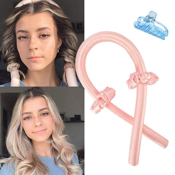 Heatless Curling Rod Headband No Heat Curls Ribbon Hair Rollers Sleeping Soft Headband Hair Curler DIY