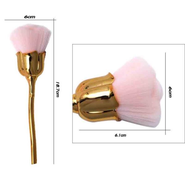 LAIKOU Rose Nail Art Dust Brush For Manicure Beauty Brush Blush Powder brushes Fashion Gel Nail 4