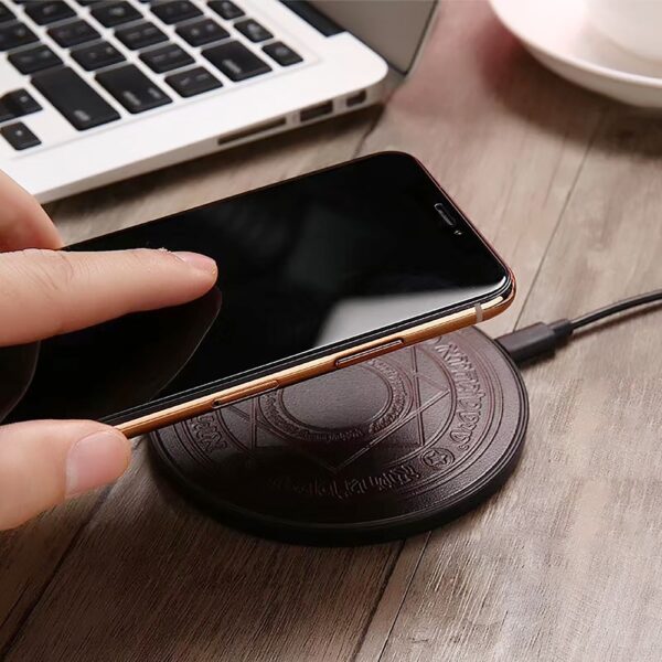 Magic Circle 10W Qi Fast Charging Pad Wireless Phone Charger untuk iPhone 11 X XS XR 2