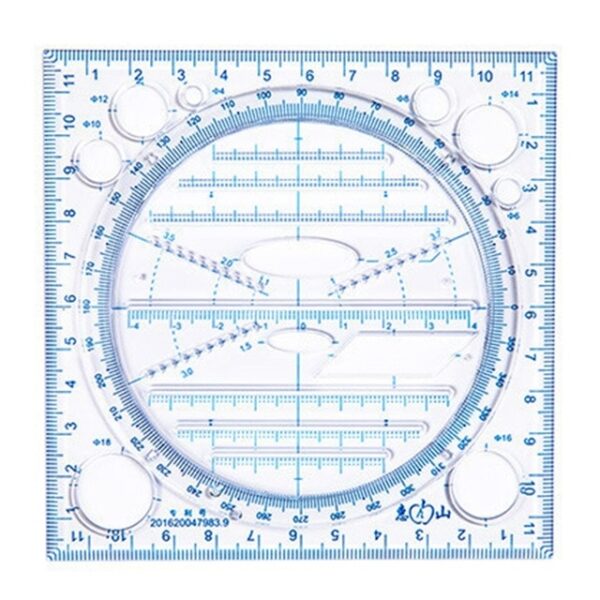 Multifunktionelt kalejdoskop Geometrisk funktion Hurtigtegning Målelineal til studerende Børn tegner linealer Skoleartikler 1.jpg 640x640 1