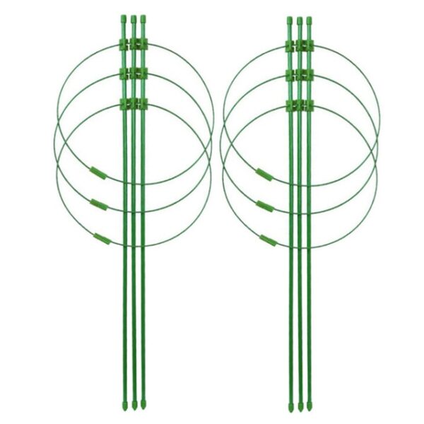 新型耐用攀緣植物支撐籠花園格子花番茄架帶 3 環園藝工具 1.jpg 640x640 1